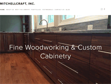Tablet Screenshot of mitchellcraftwoodworking.com